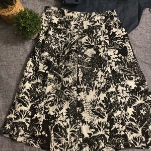 Grace elements a-line linen blend midi skirt